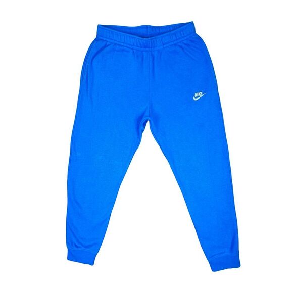 Nike Sportswear Club Fleece Joggers - Signal Blue / White - Size Medium - Picture 1 of 6